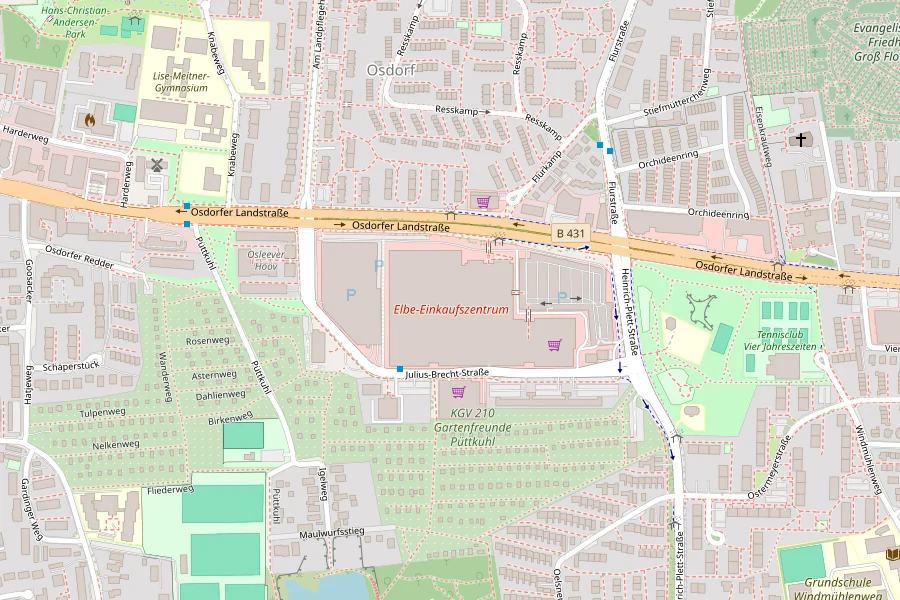 Karte: GoImpulse im Elbe-Einkaufszentrum